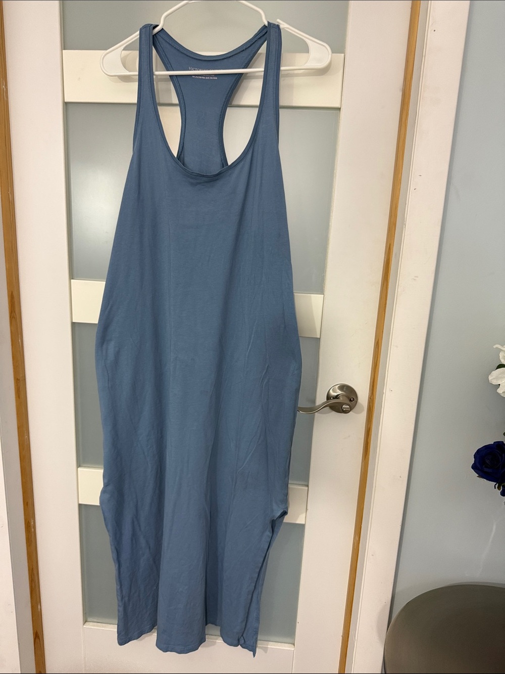 Victoria's Secret Blue Racerback Maxi Dress